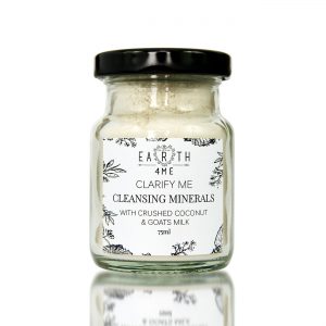 Clarify Me Cleansing Minerals with crushed coconut and goats milk